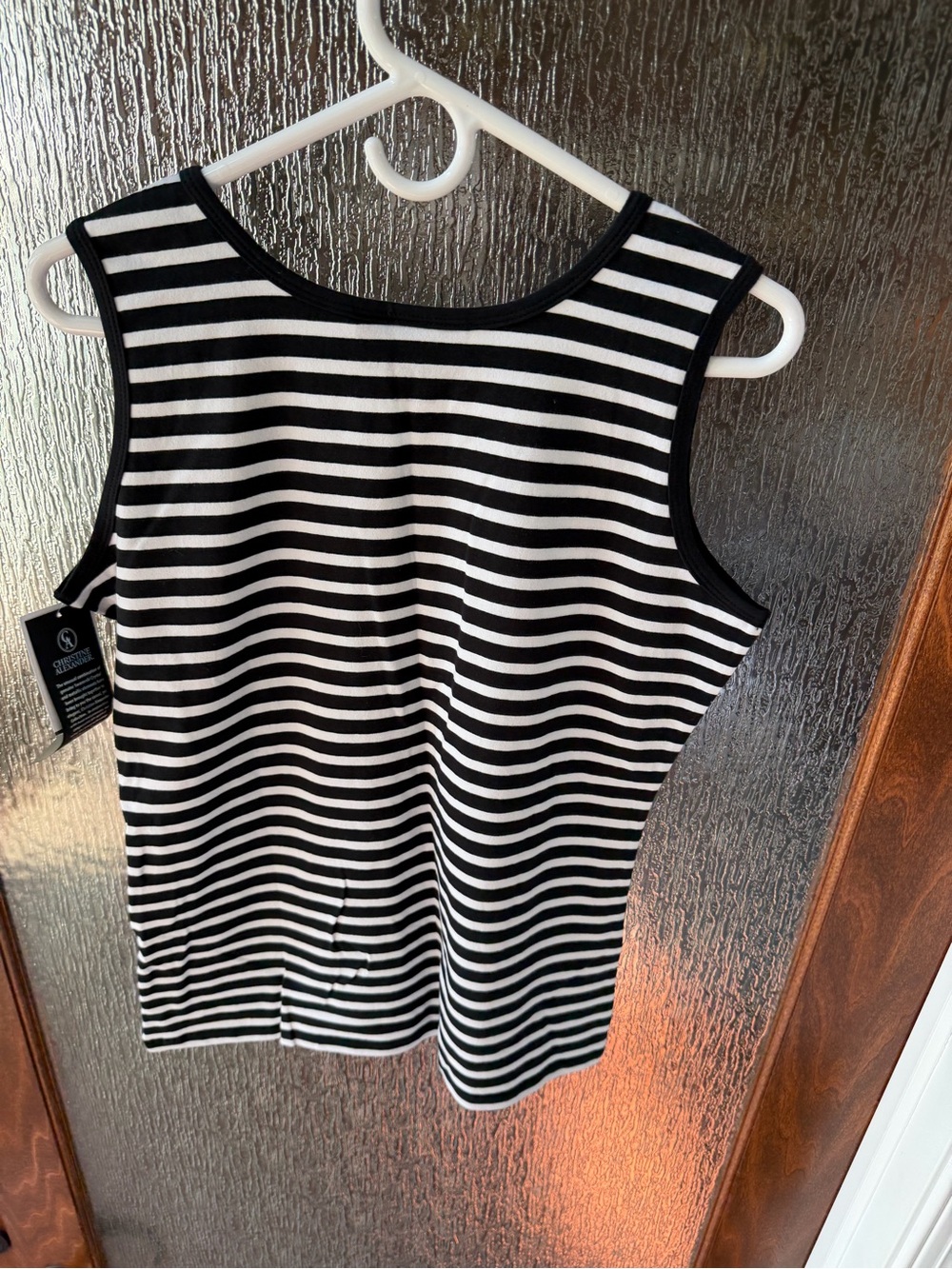 NWT Christine Alexander Swarovski Crystal Embellished Tank Top XL - Picture 2 of 3